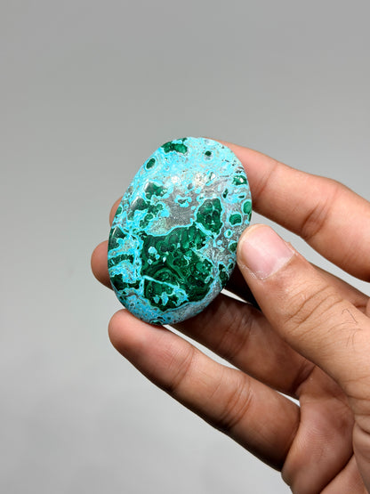 Malachite Chrysocolla Palmstone (1kg)