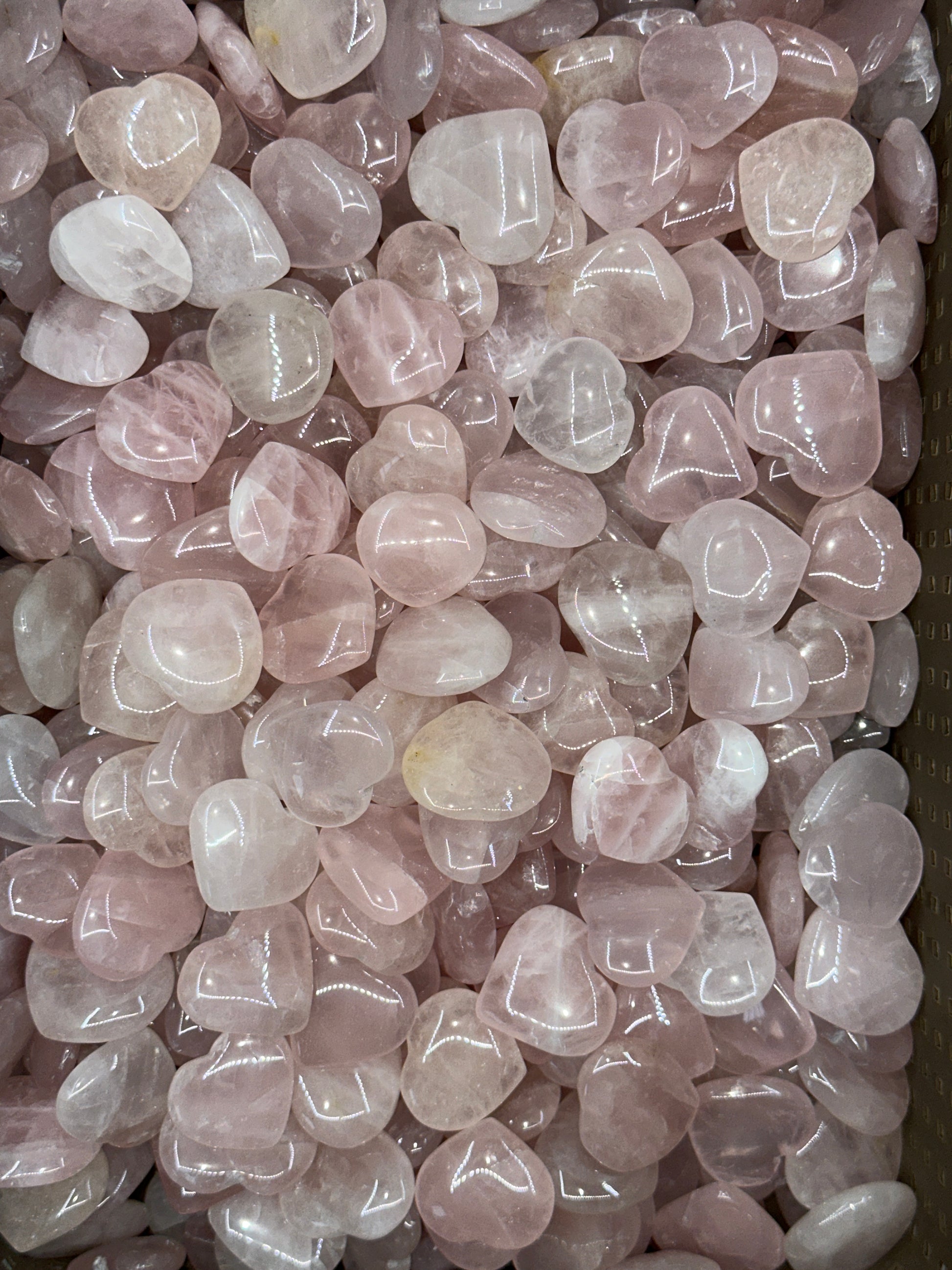 Mini Rose Quartz Hearts image 2