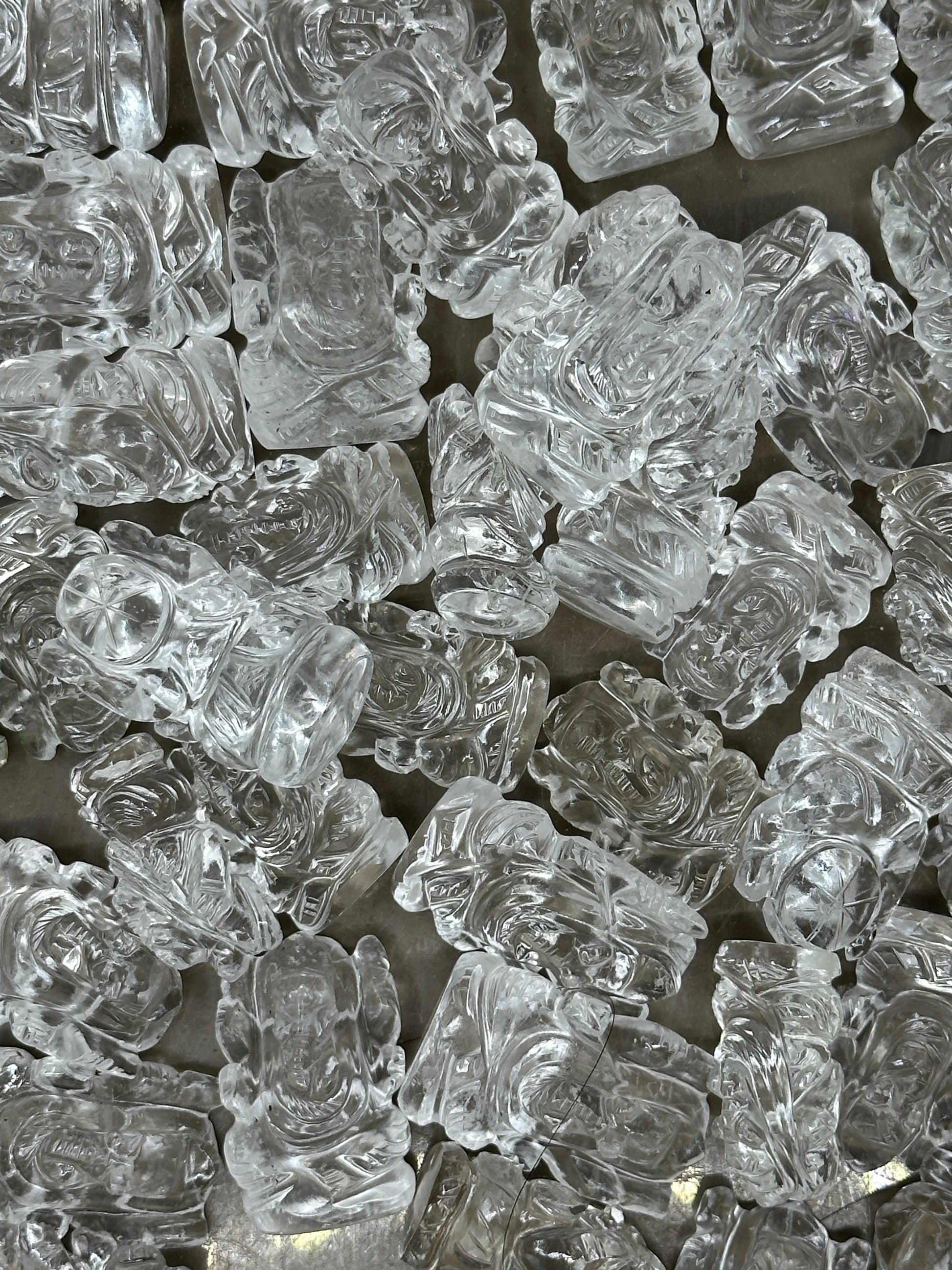 Clear Quartz Ganesha - 1 inch image 1