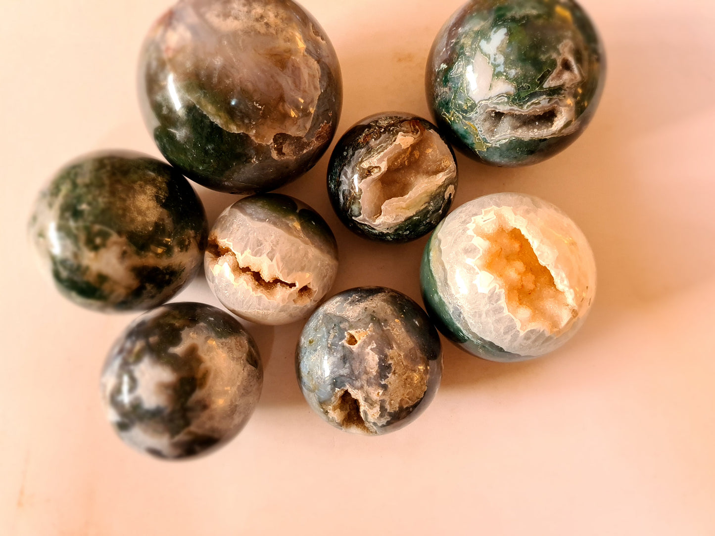 Moss Agate Spheres image 0