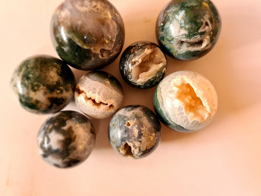 Moss Agate Spheres image 0