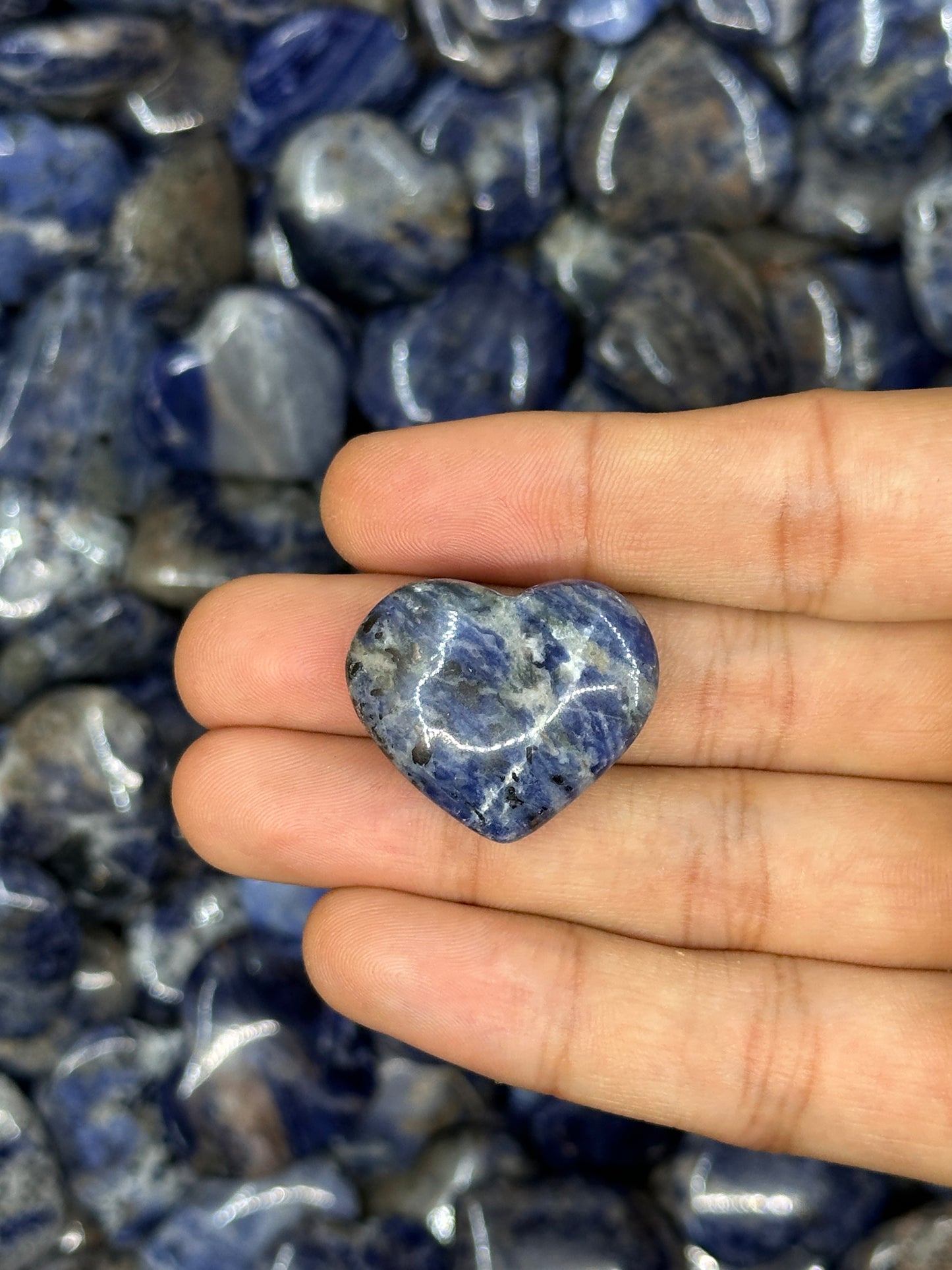 Mini Sodalite Hearts image 7