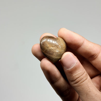 Golden Sapphire Mini Heart