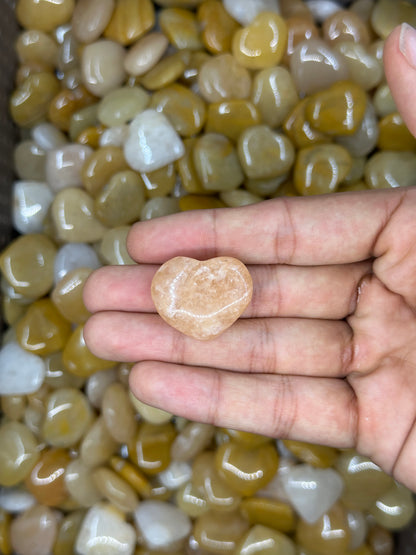 Mini Yellow Aventurine Hearts image 6