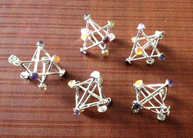 Seven Chakra Mercaba Pendants image 1