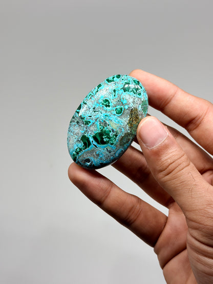 Malachite Chrysocolla Palmstone (1kg)