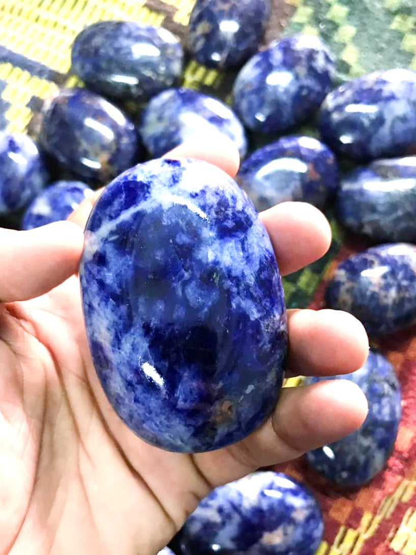 Sodalite Palm Stones image 1