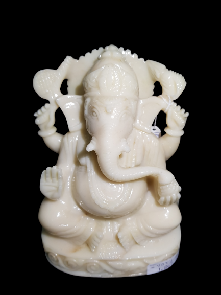Ivory Agate Ganesha image 0