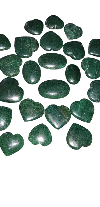 Green Aventurine Hearts (Small Sized 18-20 mm) image 0