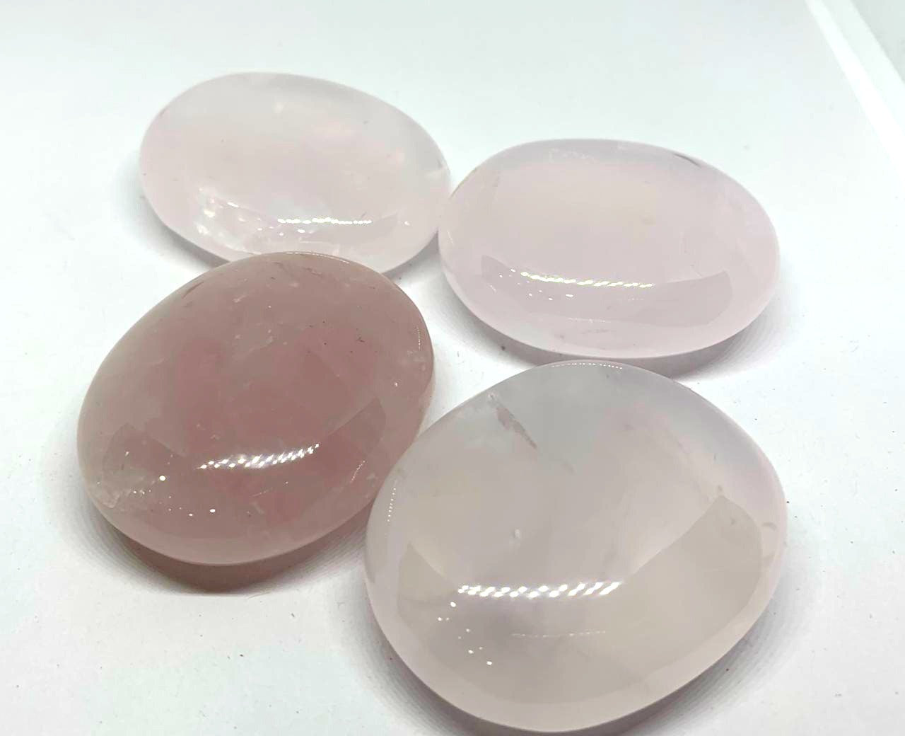 Rose Quartz Palm Stones image 0