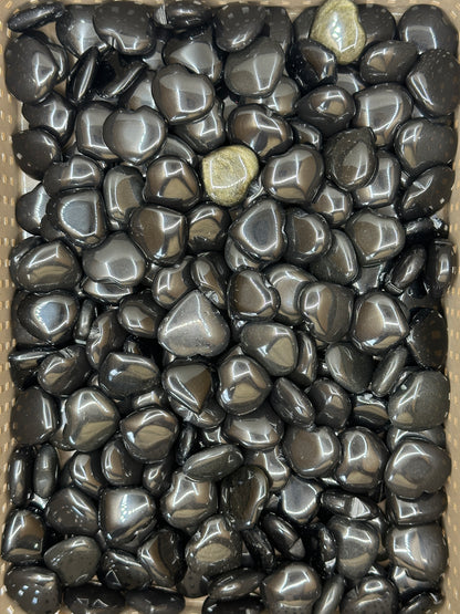 Mini Black Agate Hearts image 4