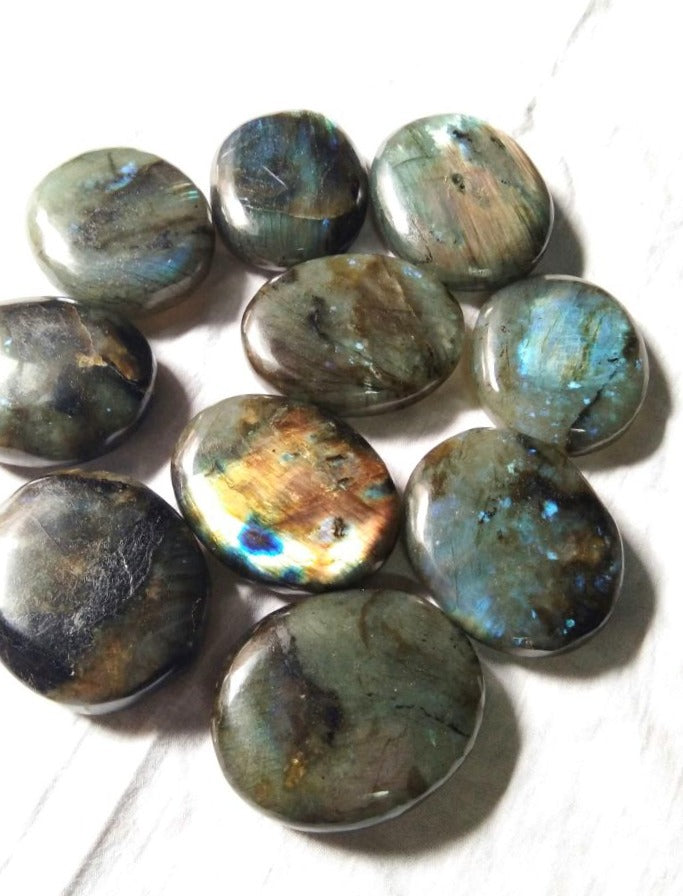 Labradorite Palm Stones image 0