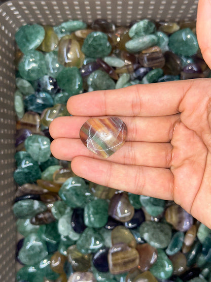 Mini Fluorite Hearts image 7