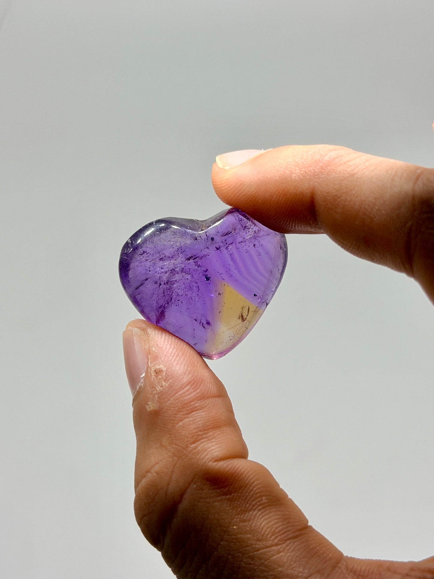 Ametrine Mini Heart