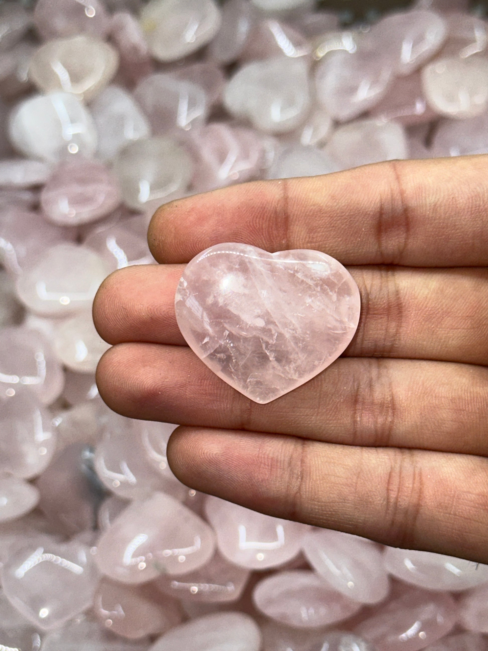 Mini Rose Quartz Hearts image 8