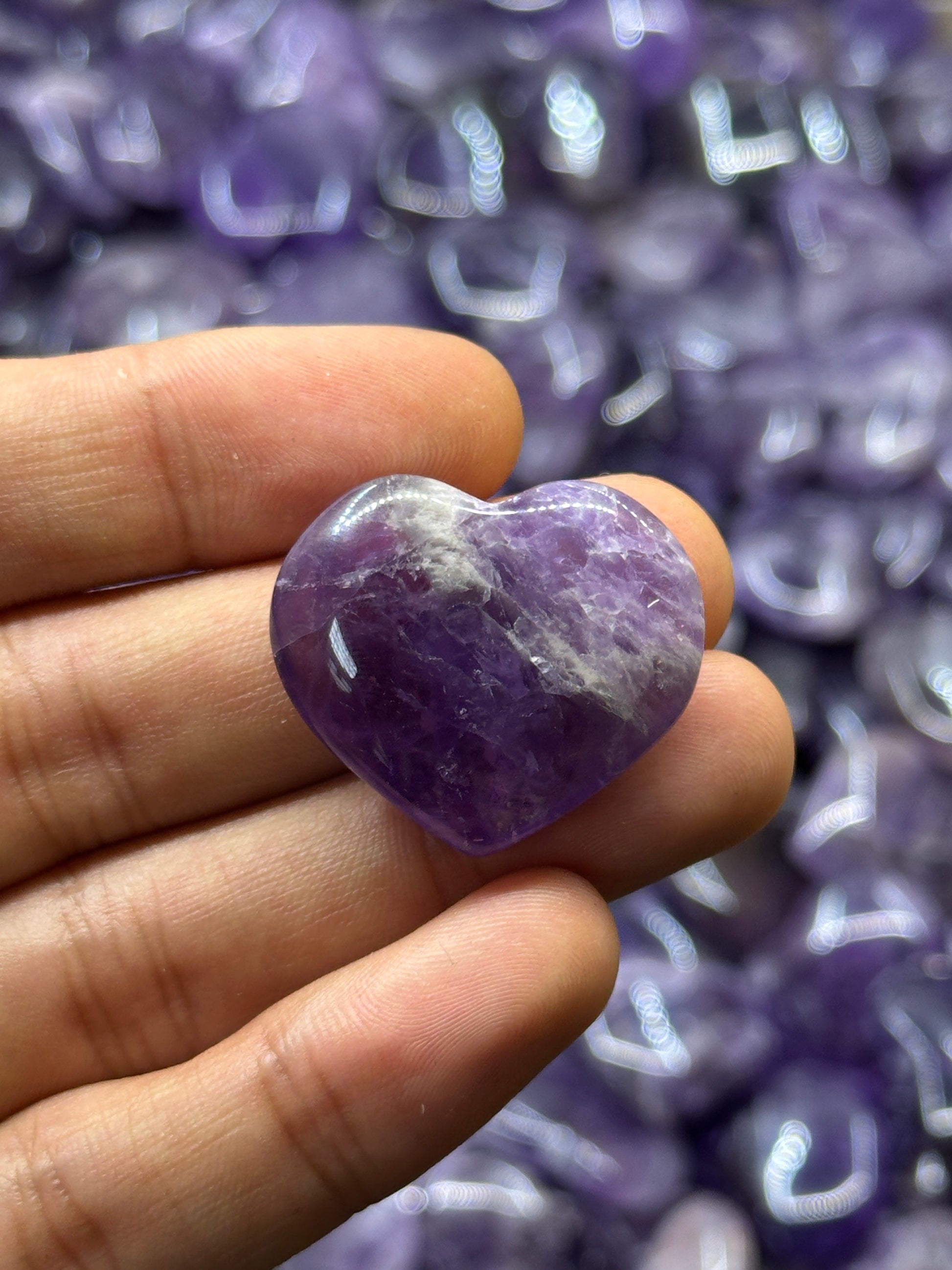 Mini Amethyst Hearts image 4