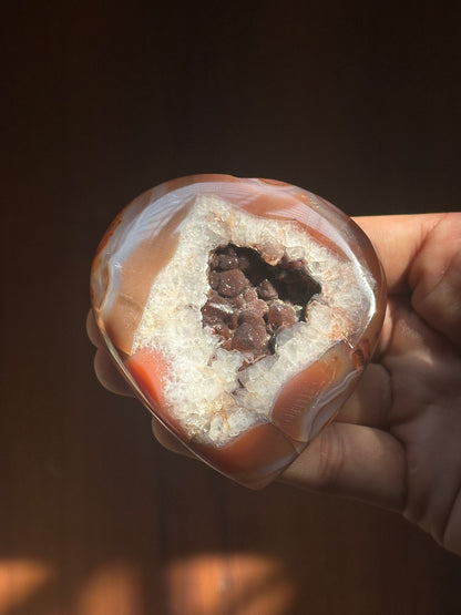 Druzy Carnelian Hearts image 6