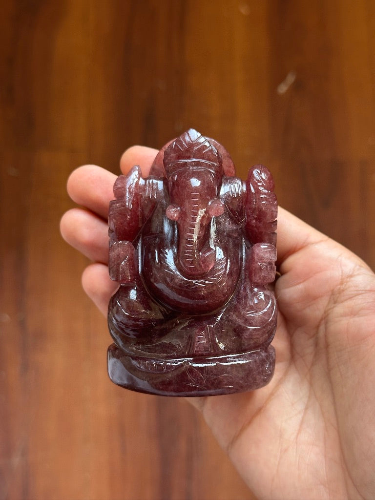 Strawberry Quartz Ganesh image 3