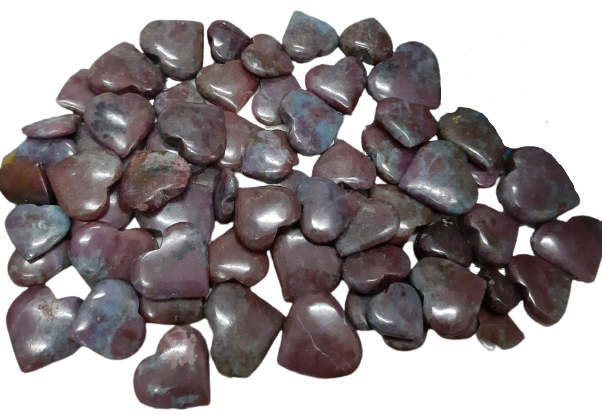 Ruby Kyanite Hearts (Small Sized 18-20 mm) image 0