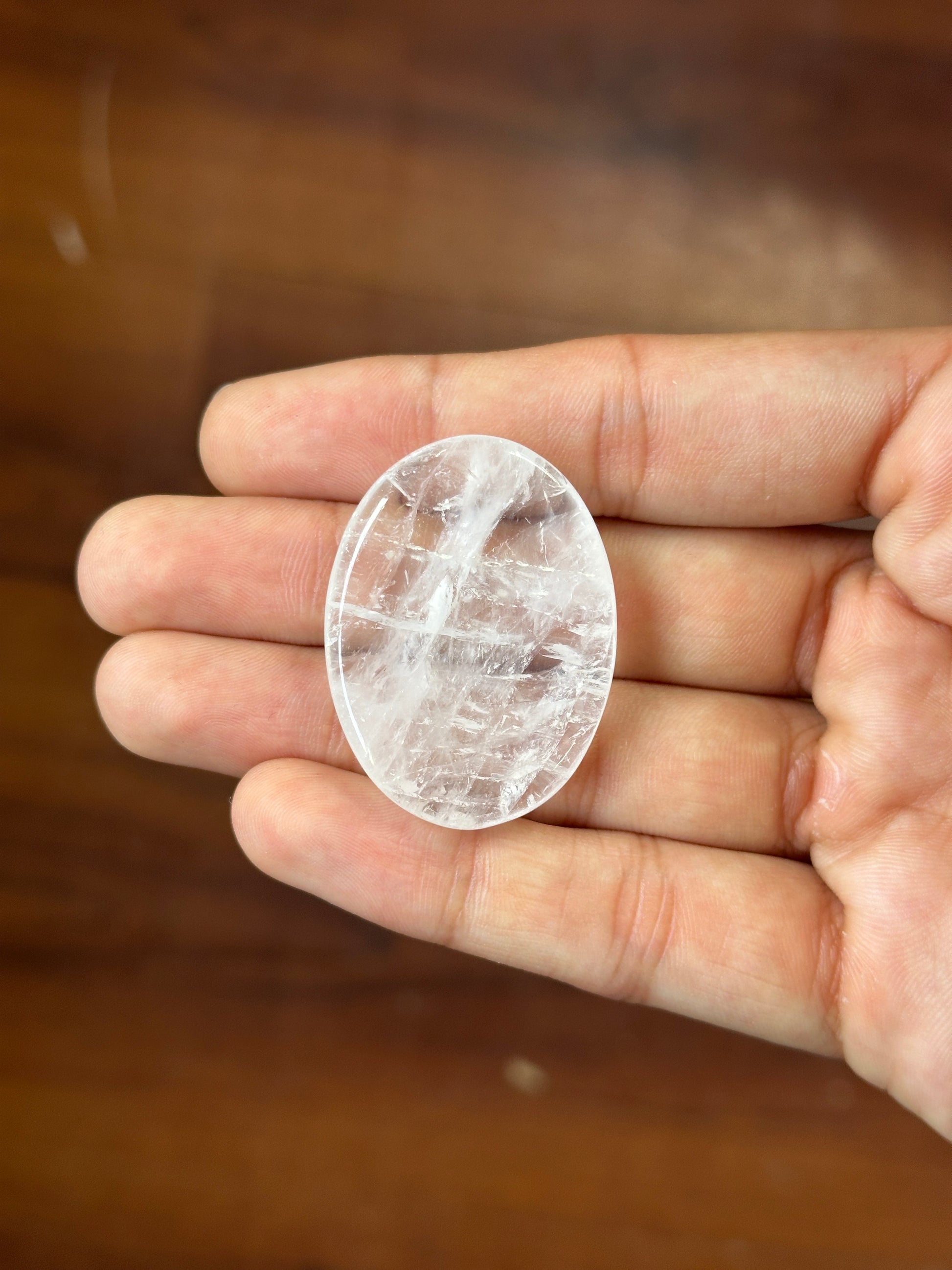 Clear Quartz Worry Stone image 8