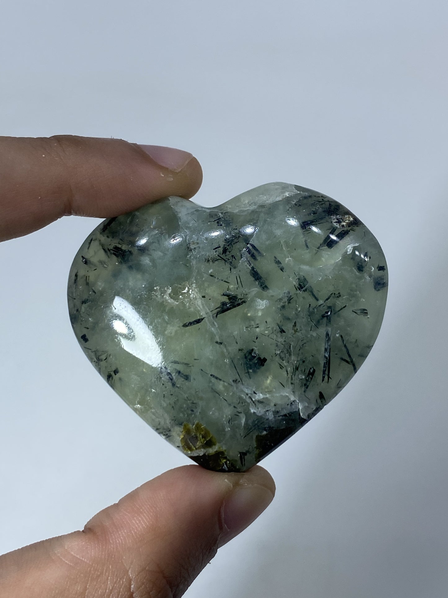 Prehnite Hearts