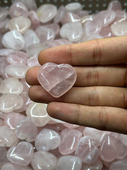 Mini Rose Quartz Hearts image 3