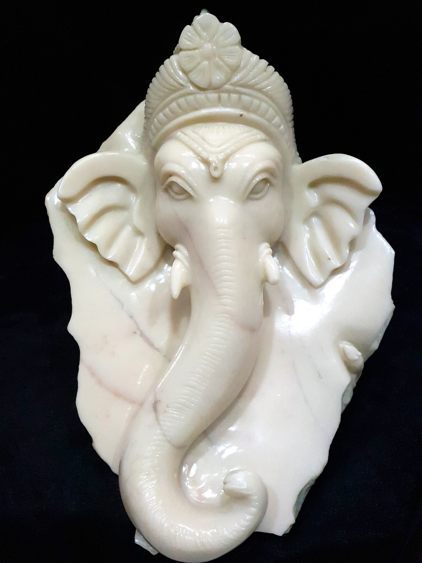 Ivory Agate Ganesha Head image 0