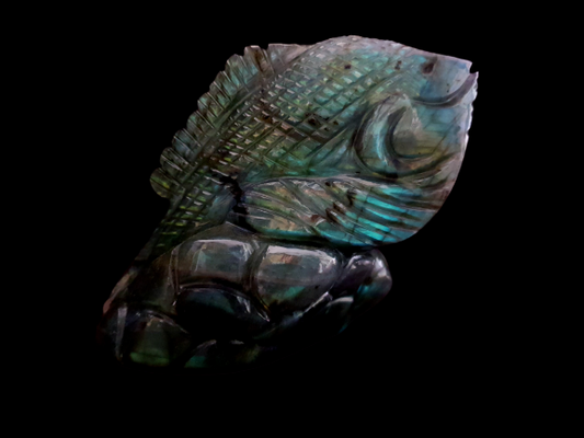 Labradorite Carved Fish image 0