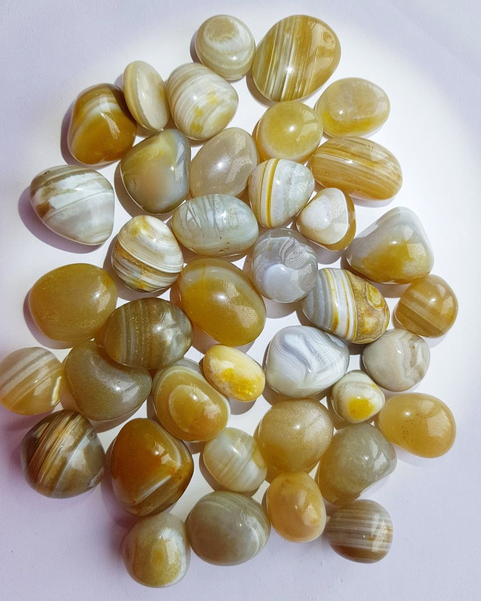 Onyx Tumbled Stones (Yellow/Green) image 0