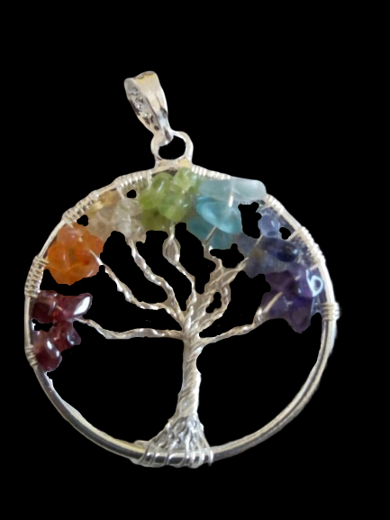 Rainbow Tree of Life Pendants image 1