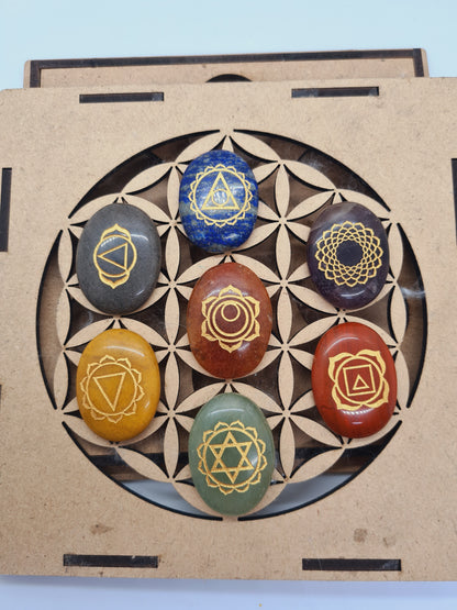 Reiki Sets 7 Chakra Oval  image 0