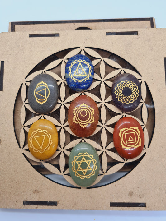 Reiki Sets 7 Chakra Oval  image 0