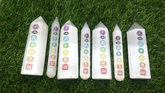 Selenite Towers 7 Chakras image 0