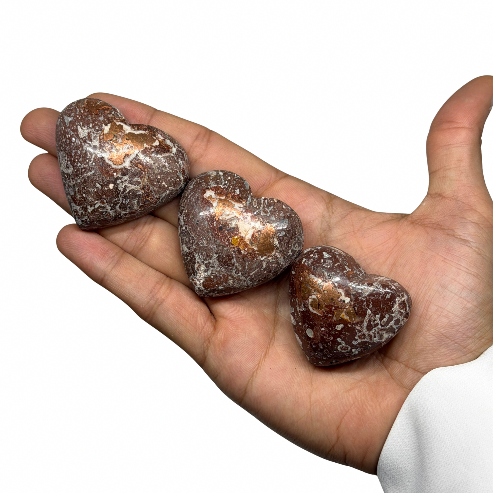 Copper Dolomite Hearts image 0