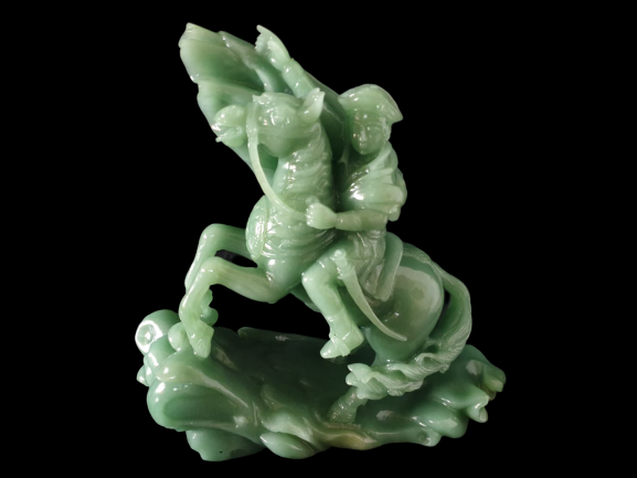 Green Aventurine Horse Carving image 0