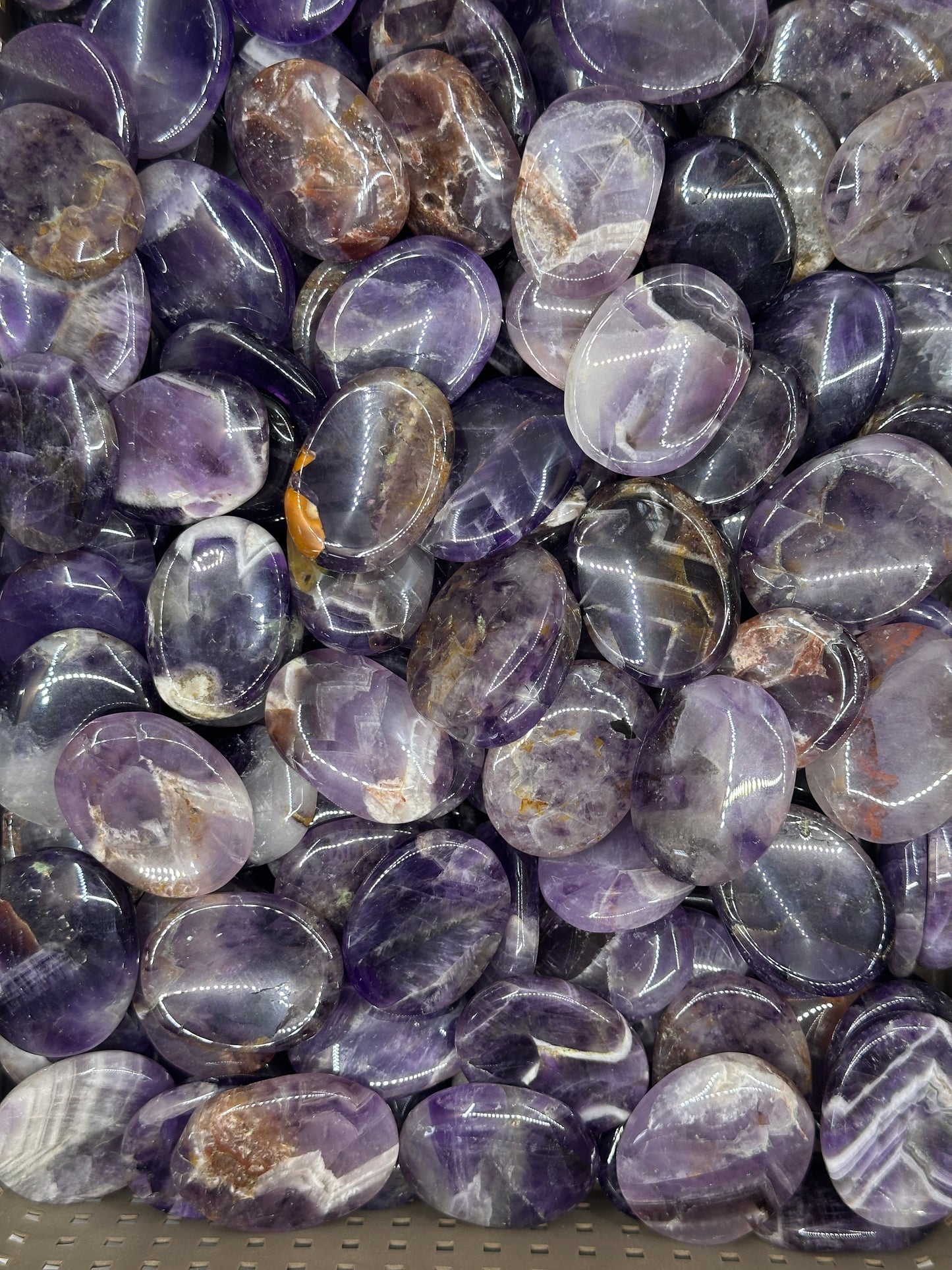 Chevron Amethyst Worry Stones image 2