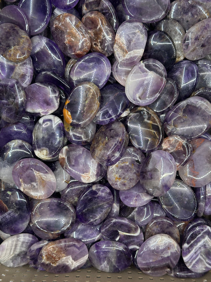 Chevron Amethyst Worry Stones image 2