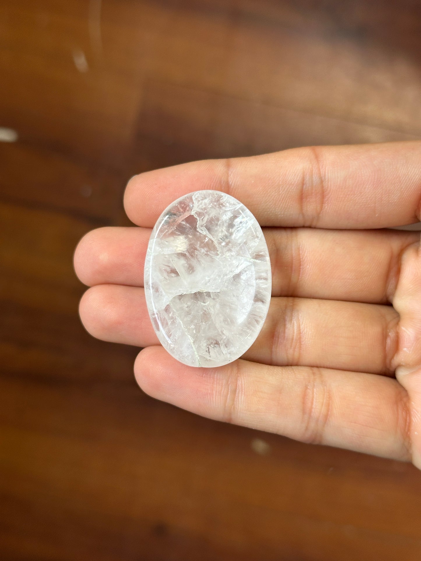 Clear Quartz Worry Stone image 10