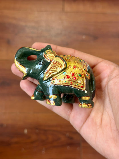 Green Aventurine Painting Elephant image 5