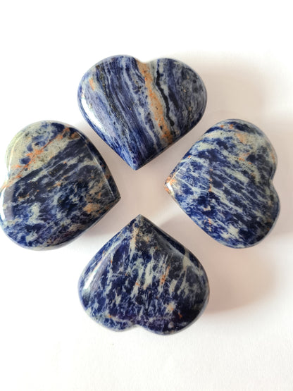 Sodalite Hearts (Big Sized 50-55 mm) image 0