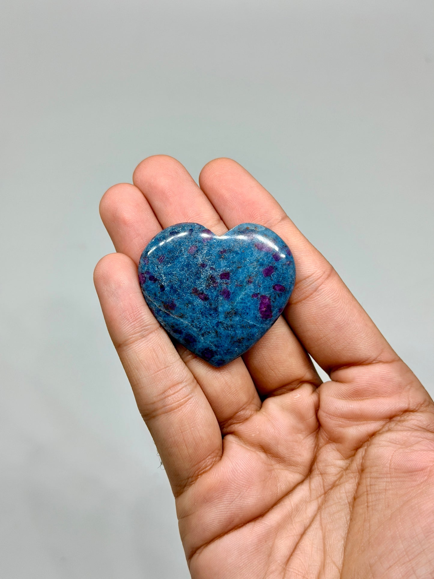 Ruby in Kyanite Mini Heart