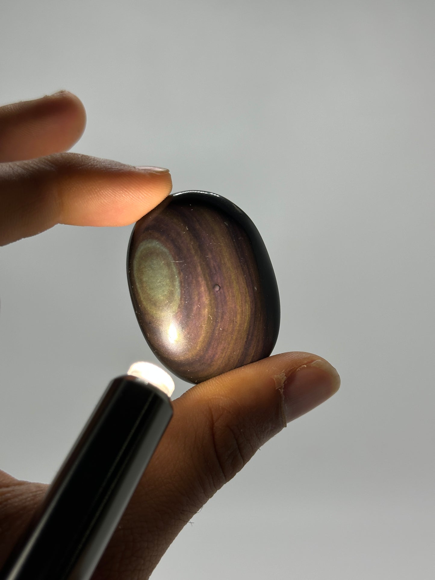 Rainbow Obsidian Worry Stones image 7