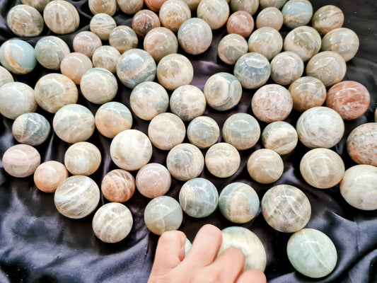 AAA Moonstone spheres  image 1
