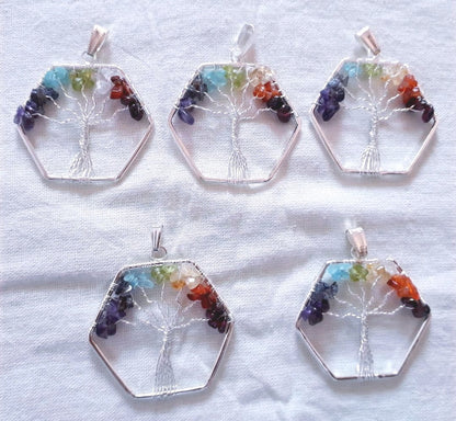 Rainbow Tree of Life Pendants image 5