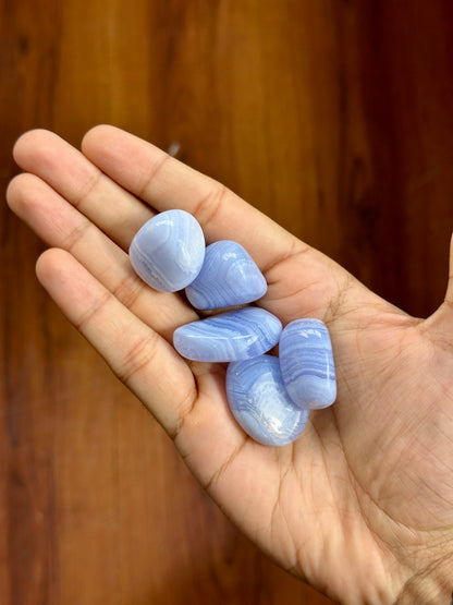 Blue Lace Agate Tumbles image 5