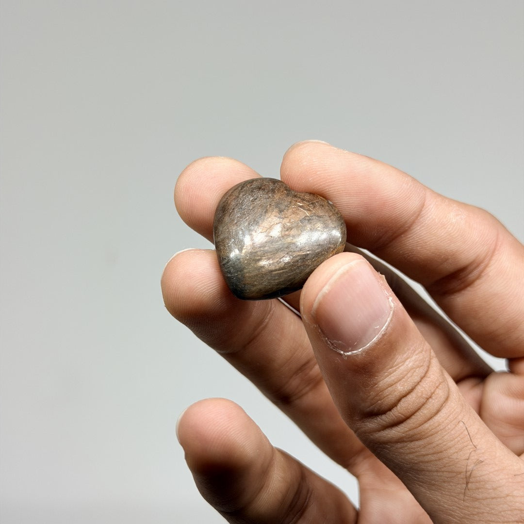 Golden Sapphire Mini Heart