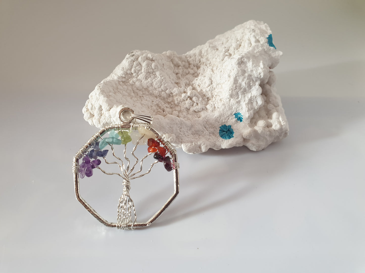 Rainbow Tree of Life Pendants image 0