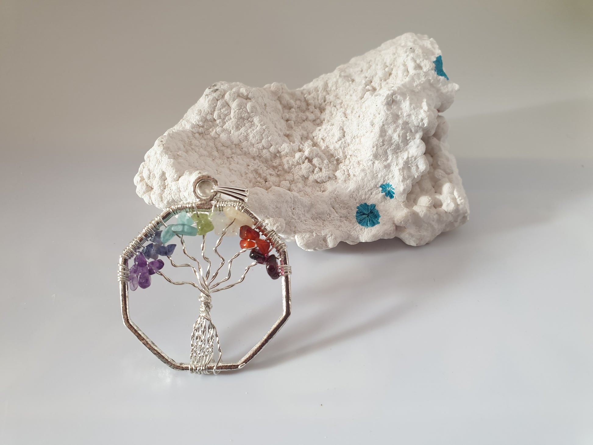 Rainbow Tree of Life Pendants image 0