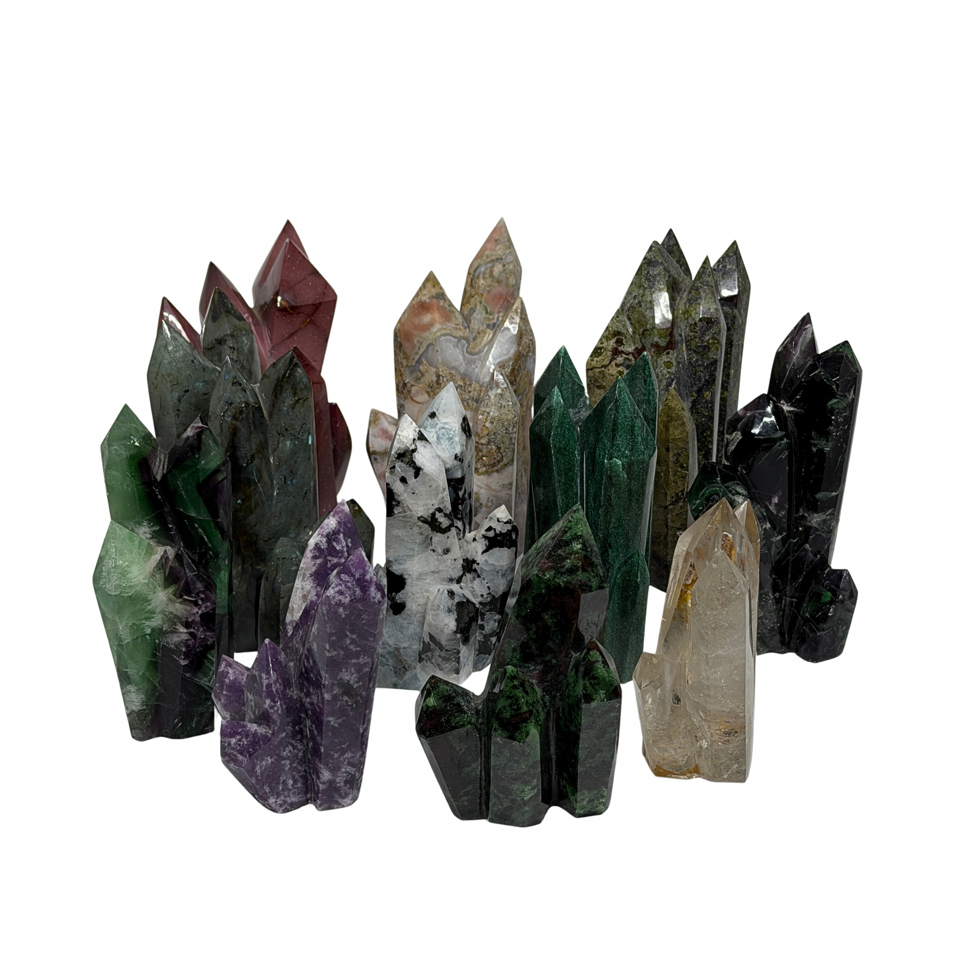 Natural Stone Carved Clusters image 0