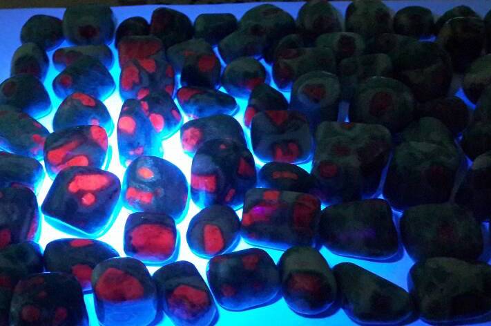 Ruby Fuschite Tumbled Stones image 1